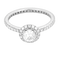 Bague 53.5 Solitaire Royal - Bague solitaire en or blanc 750 avec diamants 58 Facettes LP1384/