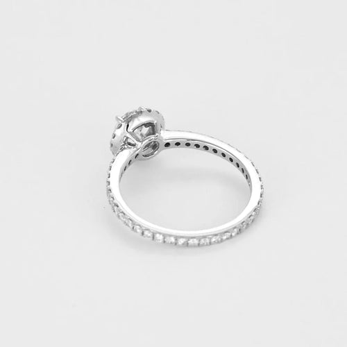 Bague 53.5 Solitaire Royal - Bague solitaire en or blanc 750 avec diamants 58 Facettes LP1384/