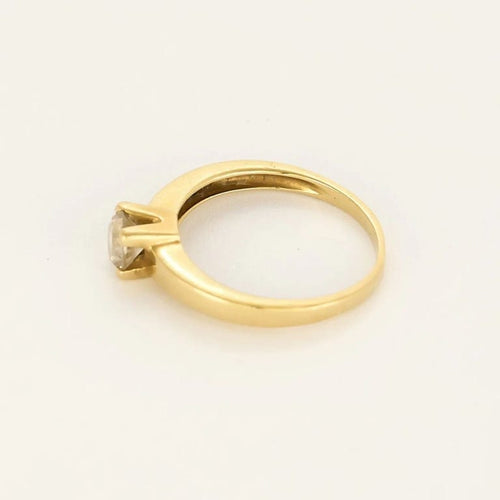 Bague 52 Bague solitaire en or jaune 18 ct et diamant 0,5 ct 58 Facettes LP1462/