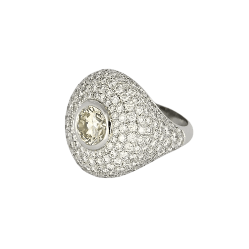 Bague 52 Édouard Nahum Céleste - Bague en or blanc avec diamants 58 Facettes LP1451/