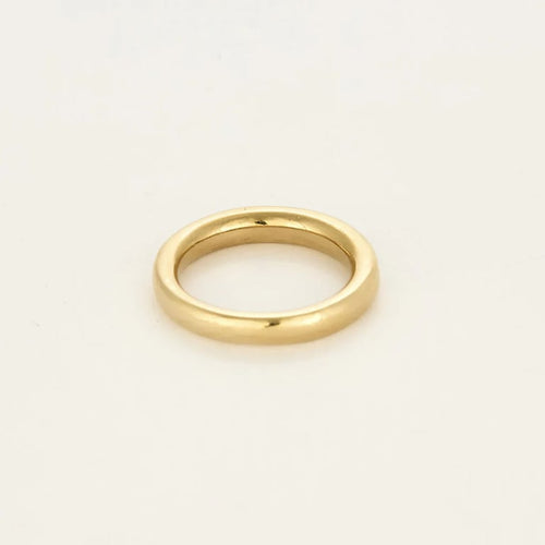 Bague 53.5 Alliance - Bague en or jaune sertie de 18 diamants 58 Facettes LP1493/