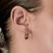 Boucles d'oreilles Créoles ovales - Boucles d'oreilles en or jaune, rose et blanc 750 58 Facettes LP1433/
