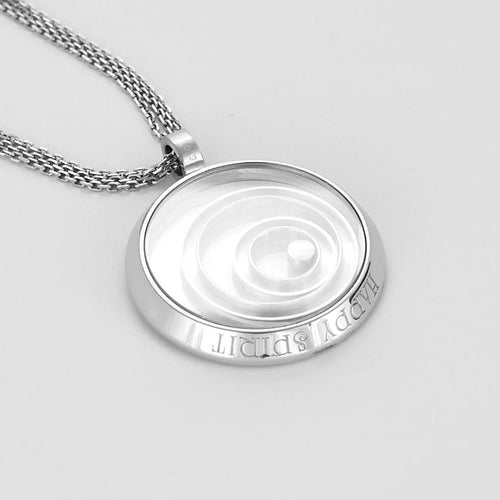 Collier Chopard Happy Spirit - Collier en or blanc 750 avec diamant mobile 58 Facettes LP1453/