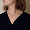 Collier L’Étoile Filante - Collier en or blanc avec diamants 58 Facettes LP1438/