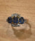 Bague 58.5 Bague Ciel Diamanté en or jaune 18K, saphirs et diamants 58 Facettes LP458/10