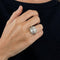 Bague 53 Les Deux Mondes - Bague en or blanc 750 sertie de diamants 58 Facettes LP674/10
