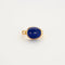 Bague 46 Bague en or jaune sertie de lapis-lazuli et diamants 58 Facettes LP513/10