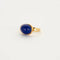 Bague 46 Bague en or jaune sertie de lapis-lazuli et diamants 58 Facettes LP513/10
