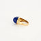 Bague 46 Bague en or jaune sertie de lapis-lazuli et diamants 58 Facettes LP513/10