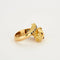 Bague 56 Bague féline en or jaune 750 sertie de diamants, rubis et saphirs 58 Facettes LP679/10