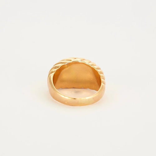 Bague 57 Bague en or jaune 750 sertie d’un diamant 58 Facettes LP772/12