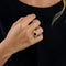 Bague 56 Bague en or jaune 750 sertie d’un saphir et diamants 58 Facettes LP457/10