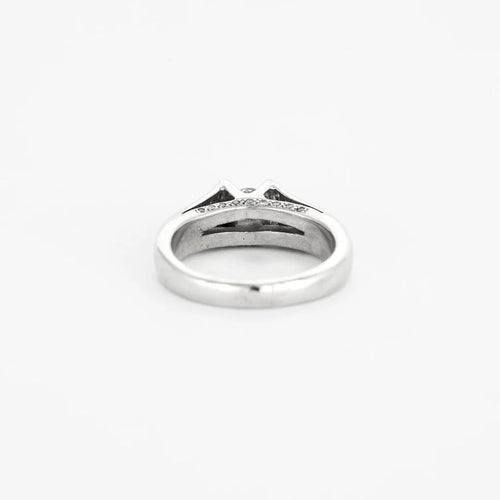 Bague 56 Bague en or blanc 750 sertie de diamants 58 Facettes LP544/12