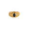 Bague 55 Bague en or jaune 750 sertie d’un saphir et de diamants 58 Facettes LP541/10