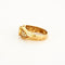 Bague 55 Bague en or jaune 750 sertie d’un saphir et de diamants 58 Facettes LP541/10