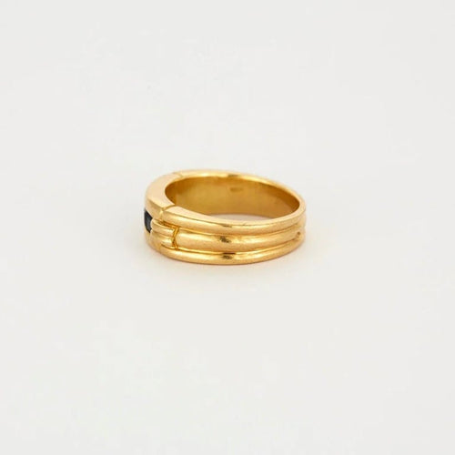 Bague 53 Alliance éternité - Bague en or jaune 750 sertie de saphirs 58 Facettes LP622/15