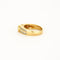 Bague 54 Bague chevalière solitaire en or jaune 18 carats et diamants 58 Facettes LP621/12
