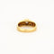 Bague 54 Bague chevalière solitaire en or jaune 18 carats et diamants 58 Facettes LP621/12