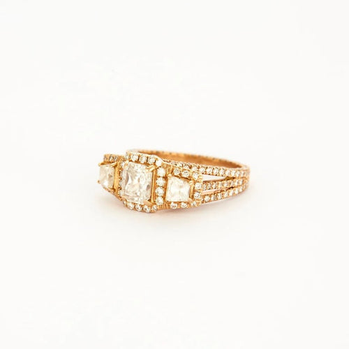 Bague 54 Bague Royale - Bague en or rose et diamants 58 Facettes LP410/12