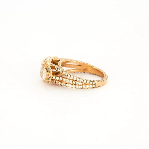 Bague 54 Bague Royale - Bague en or rose et diamants 58 Facettes LP410/12