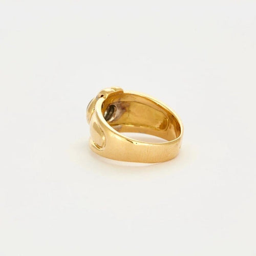 Bague 61 Bague en or jaune 18 carats avec diamant 1 ct 58 Facettes LP456/10