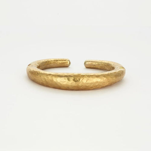 Bracelet Lalaounis - Bracelet jonc martelé en or jaune 750 58 Facettes LP416/2