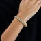 Bracelet Bracelet tank en or jaune 750 serti de diamants 58 Facettes LP467/9