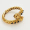 Bracelet Zolotas - Bracelet ouvrant ciselé en or jaune, saphirs et diamants 58 Facettes LP678/9