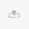 Bague 50 Bague solitaire en or blanc 750 avec diamant 0,55 ct 58 Facettes LP435/10