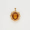 Pendentif Broche pendentif - Citrine mandarine en or jaune 18K 58 Facettes LP741/15