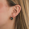 Boucles d'oreilles Boucles d’oreilles en or jaune avec diamants et saphirs 58 Facettes LP532/16