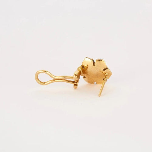 Boucles d'oreilles Boucles d’oreilles en or jaune avec diamants et saphirs 58 Facettes LP532/16