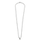 Collier Collier en or blanc avec diamant taille cœur 58 Facettes LP545/16