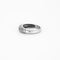Bague 53.5 Bague jonc bande pavée en or blanc et diamants 58 Facettes LP476/10