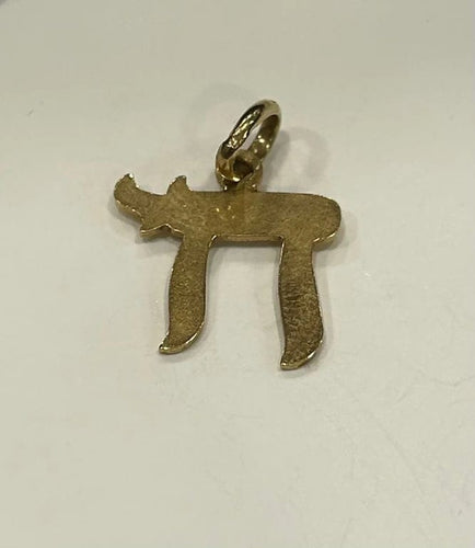 Pendentif Pendentif Haï en or jaune 750/1000 58 Facettes LP235/3