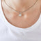 Pendentif Pendentif carré en or blanc 18 carats et 9 diamants princesse 58 Facettes LP601/16