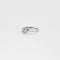 Bague 49 Bague solitaire en or blanc 18 carats et diamants 58 Facettes LP595/10