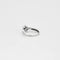 Bague 49 Bague solitaire en or blanc 18 carats et diamants 58 Facettes LP595/10