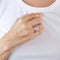 Bague 56 Alliance en or blanc 18 carats et diamants 58 Facettes LP368/10