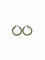 Boucles d'oreilles Créoles jonc rond en or jaune 750 58 Facettes LP846/5