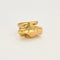 Bague 55 Bague félin en or jaune avec diamants 58 Facettes LP462/13