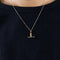 Pendentif Pendentif en or jaune 14k avec saphirs, émeraude et spinelles 58 Facettes LP409/15