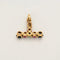 Pendentif Pendentif en or jaune 14k avec saphirs, émeraude et spinelles 58 Facettes LP409/15