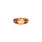 Bague 51.5 Bague en or jaune sertie d’un diamant et de rubis 58 Facettes LP779/13