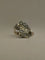 Bague 55 Bague feuillage Art déco en or rose et platine avec diamants 58 Facettes LP888/13