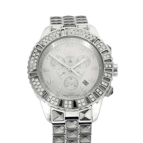 Montre Dior Christal - Montre femme en acier avec diamants 58 Facettes LP001/X