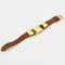 Montre Hermès Médor - Montre en acier et cuir marron 58 Facettes LP860/7