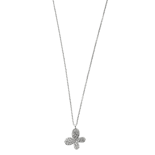 Collier Collier papillon en or blanc 18 carats et diamants 58 Facettes LP858/16
