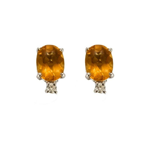 Boucles d'oreilles Boucles d'oreilles en or blanc avec saphirs jaunes et diamants 58 Facettes LP993/16