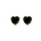 Boucles d'oreilles Boucles d'oreilles puces en or jaune 750 avec saphirs cœur 58 Facettes LP971/15